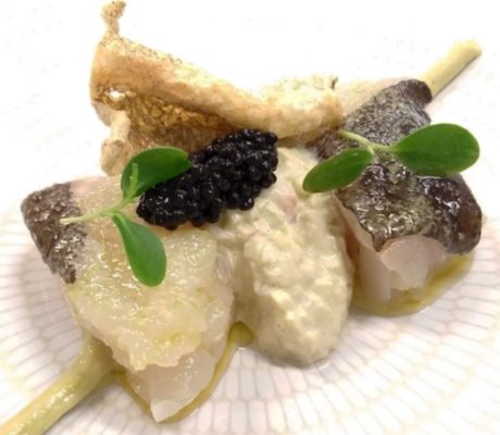 Trilogía de Bacalao al Caviar
