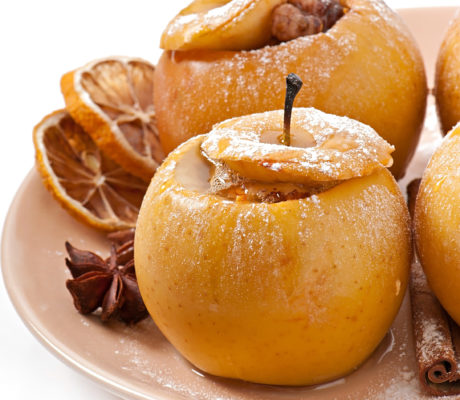 Manzanas asadas con Crema Pastelera de Frutos Secos