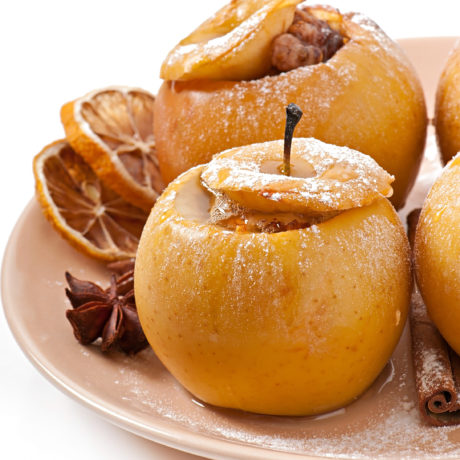Manzanas asadas con Crema Pastelera de Frutos Secos