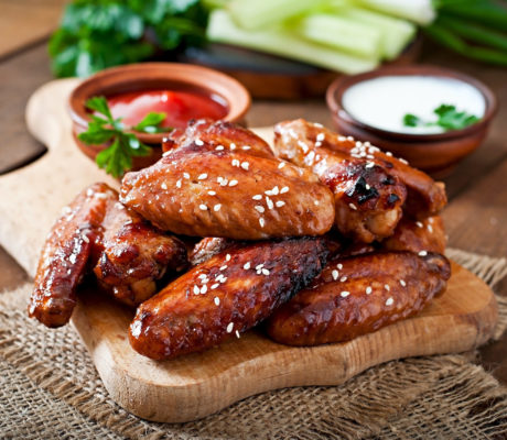 Alitas de Pollo al horno con Teriyaki a la Miel de Eucalipto