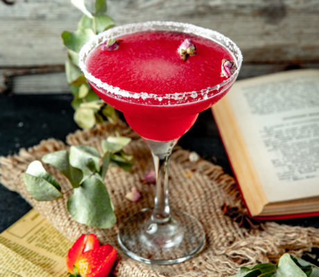 Margarita granizado de Fresa, Rosa y Frambuesa