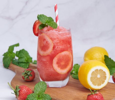 Granizado de Fresa, Limón y Vodka