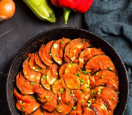 Verduras asadas en Ratatouille