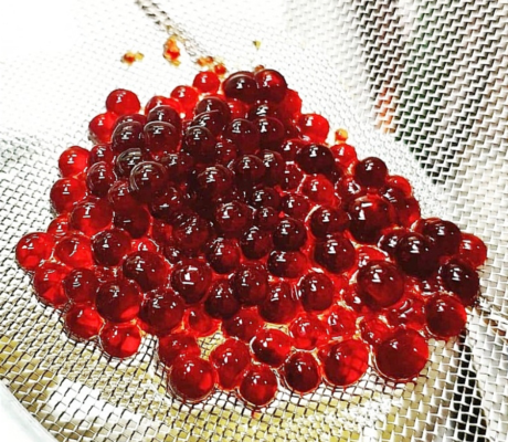 Caviar falso con agar-agar