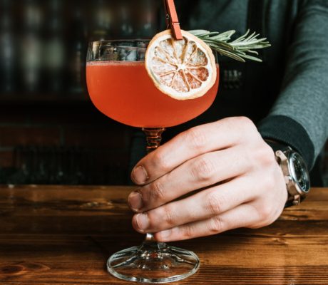 Coctel de Champagne con Naranja Sanguina y Cassis