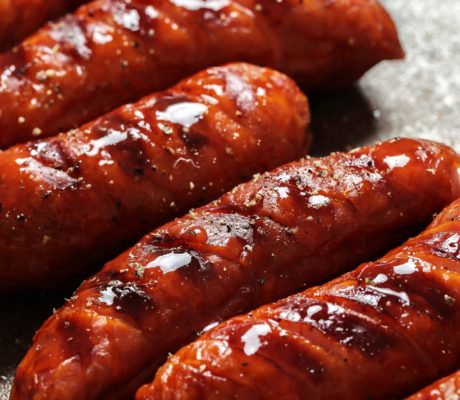 Chorizos a la Parrilla macerados en Sobrasada y Sidra