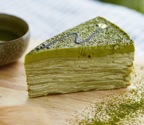 Tarta Milhojas de Té Matcha