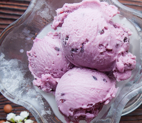 Helado de Caramelo de Violetas