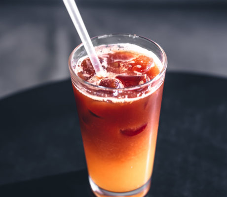 Coctel de Café, Melocotón y Naranja