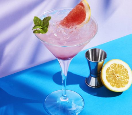 Cocktail Vodka Cilantro y Pomelo