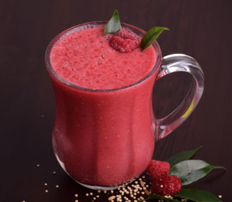 Smoothie de Frambuesas con Vodka