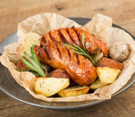 SalchiPapas al Horno