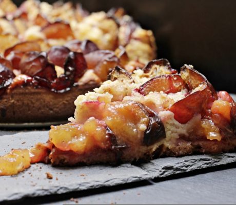 Tarta Crumble de Ciruela
