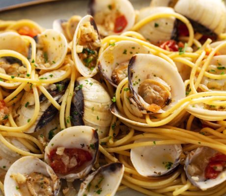 Pasta Vongole Piquillo