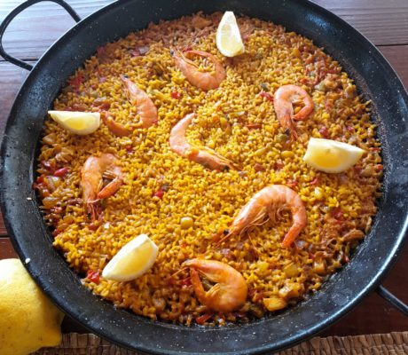 Arroz con Langostinos y Choco