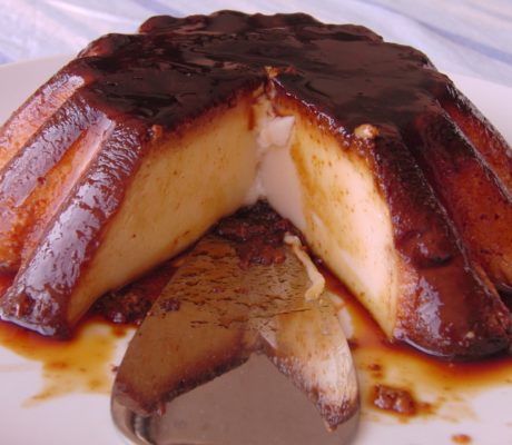 Flan de Manzana