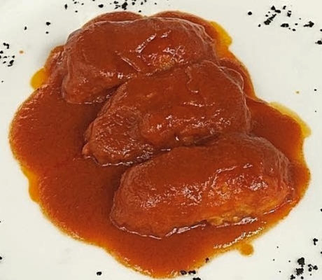 Bacalao a la Vizcaína sobre Tierra de Aceituna Negra