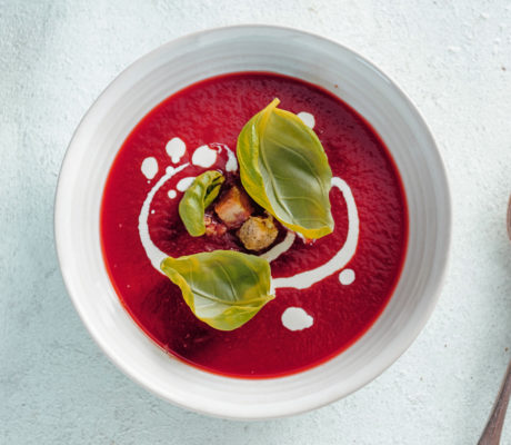 Salmorejo de Tomate y Frambuesa