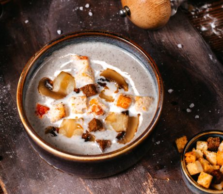 Crema de Setas con Jenjibre