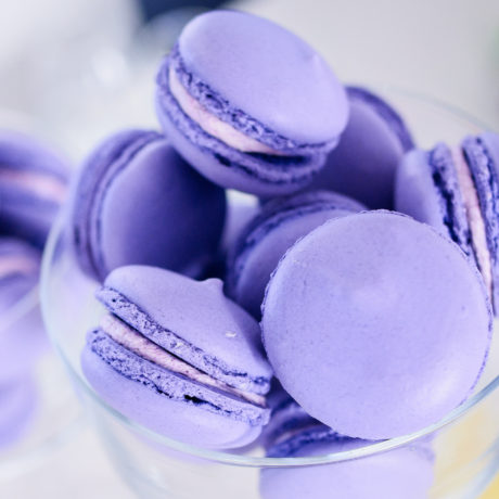 Macarons de Caramelo de Violetas