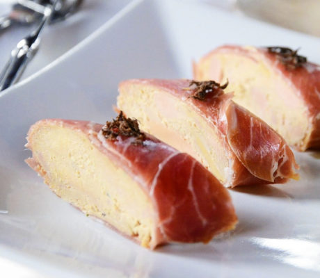 Foie de Ganso al Armagnac con Jamón de Pato y Trufa
