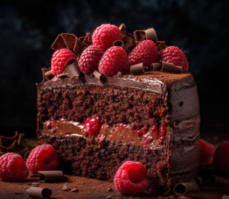 Tarta Sacher con Frambuesas y Sorpresas