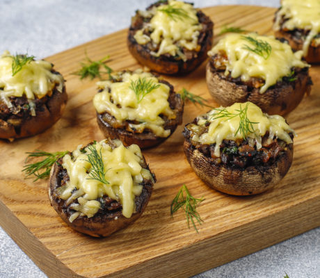 Champiñones Rellenos Gratinados