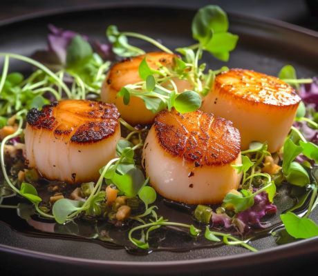 Ensalada de Vieiras a la Mantequilla