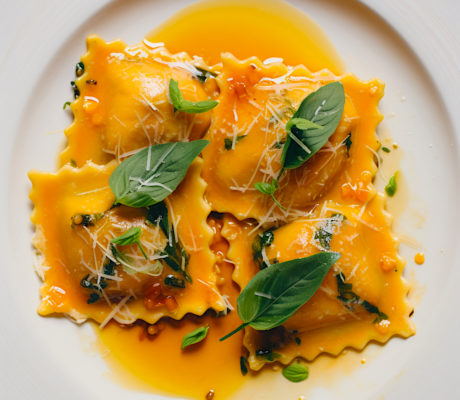 Raviolis de Confit de Pato