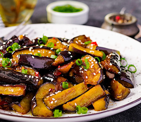Berenjenas Picantes al estillo Koreano