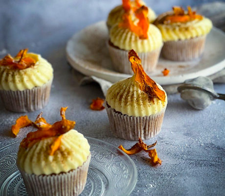 CupCakes de Aceituna Negra con Trufa de Chocolate blanco