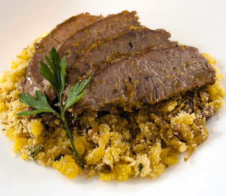 Migas al PX con Ternera