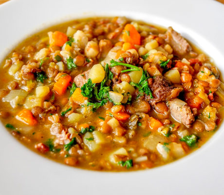 Lentejas Estofadas con Carne