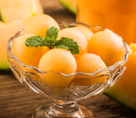 Melón al Fino con Hierbabuena