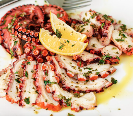 Pulpo aliñado al Limón