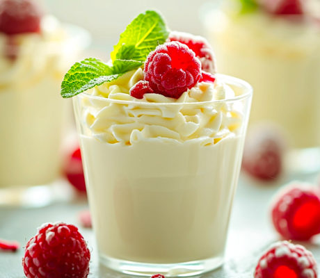 Mousse de Licor de Chocolate Blanco y Batida de Coco