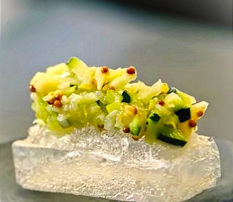 Pan Vidrio con Tartar de Verduras