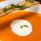 Crema de Calabaza, Zanahoria y Naranja con Espuma de yogur