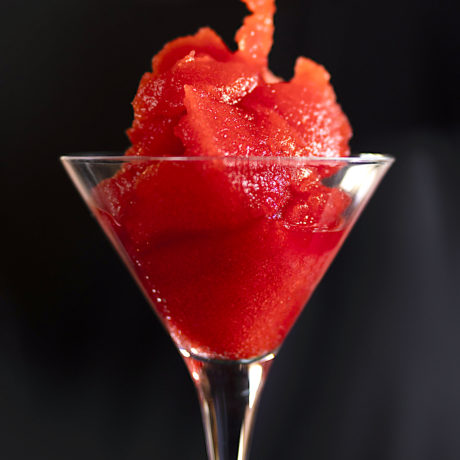 Fresa y Cava en Sorbete Granizado