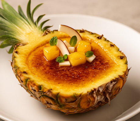 Crema de Piña Colada Quemada