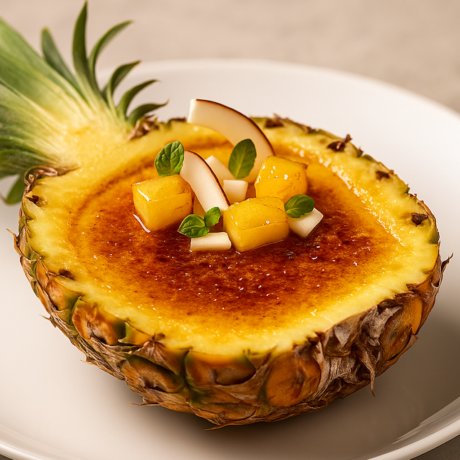 Crema de Piña Colada Quemada