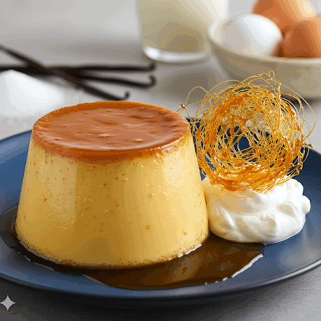 Flan Cremoso a la Vainilla