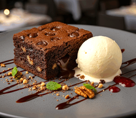 Brownie Casero Jugoso con Nueces y Chips de Chocolate