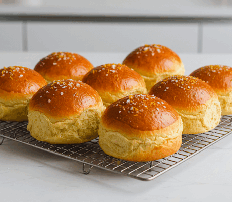 Pan Brioche de Ajo y Naranja con Mantequilla Avellanada