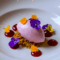 Postre de Frambuesa, Lavanda y Lombarda