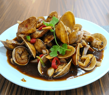 Almejas en Salsa Asiática