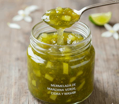 Mermelada de Manzana Verde, Cidra y Wasabi
