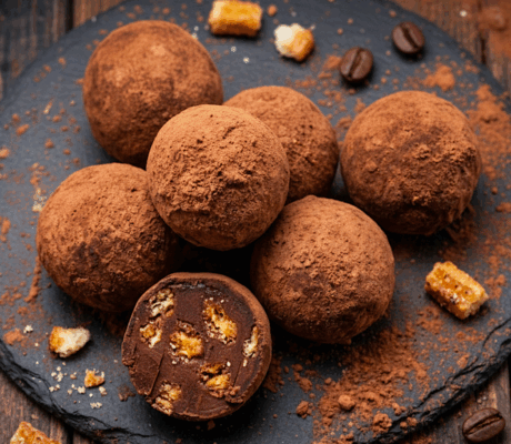 Trufas Irish Coffee al Chocolate con Churros