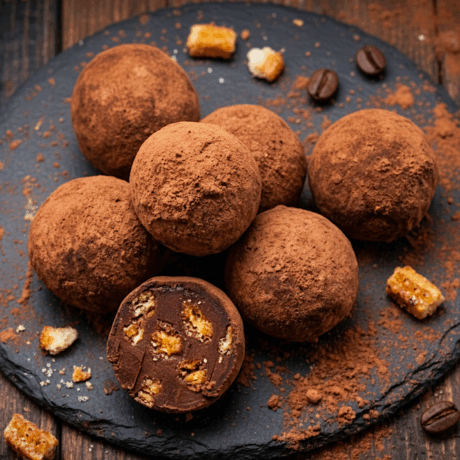 Trufas Irish Coffee al Chocolate con Churros