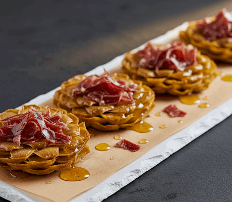 Flor de Alcachofa al Jamón de Jabugo